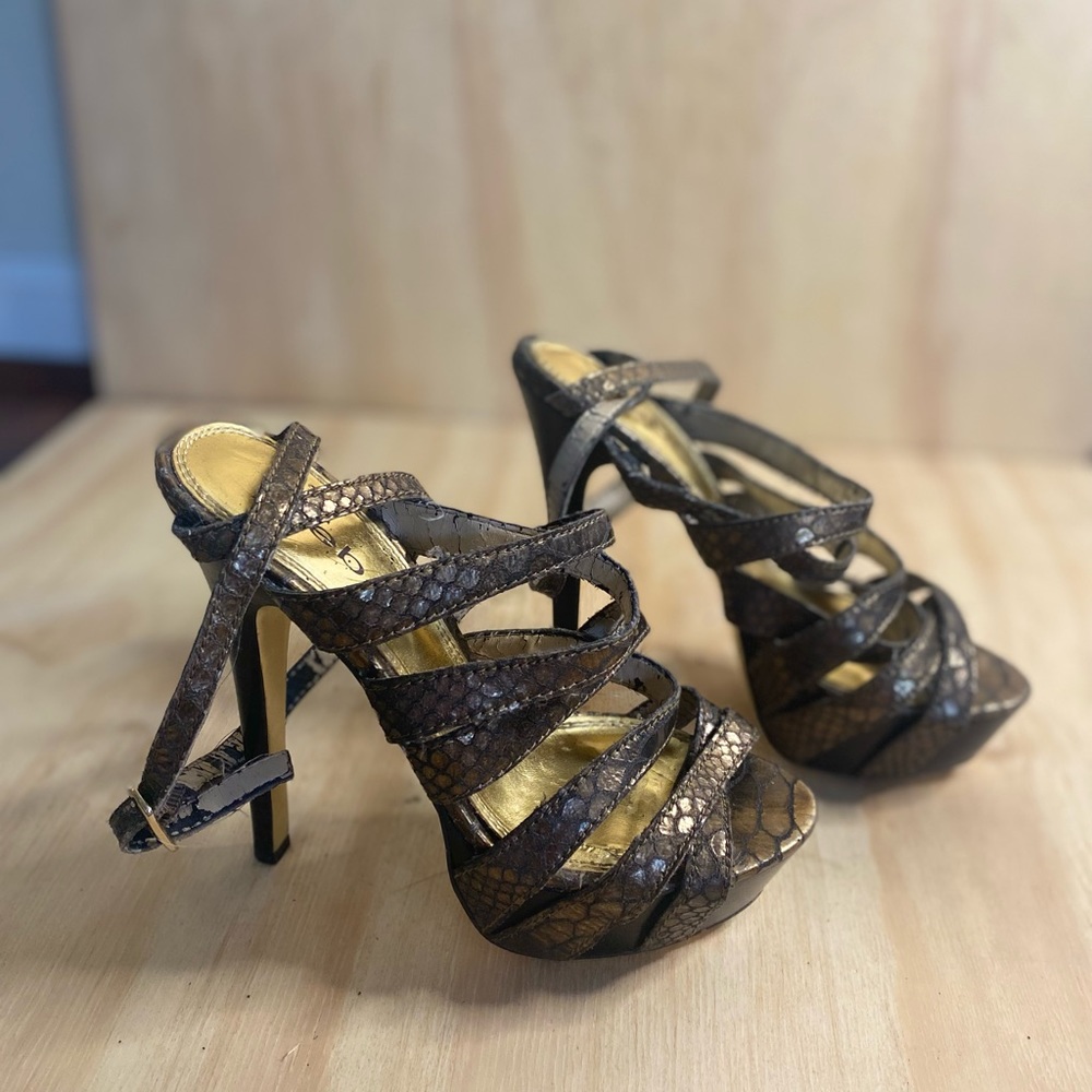 Bebe Snake Skin Heels